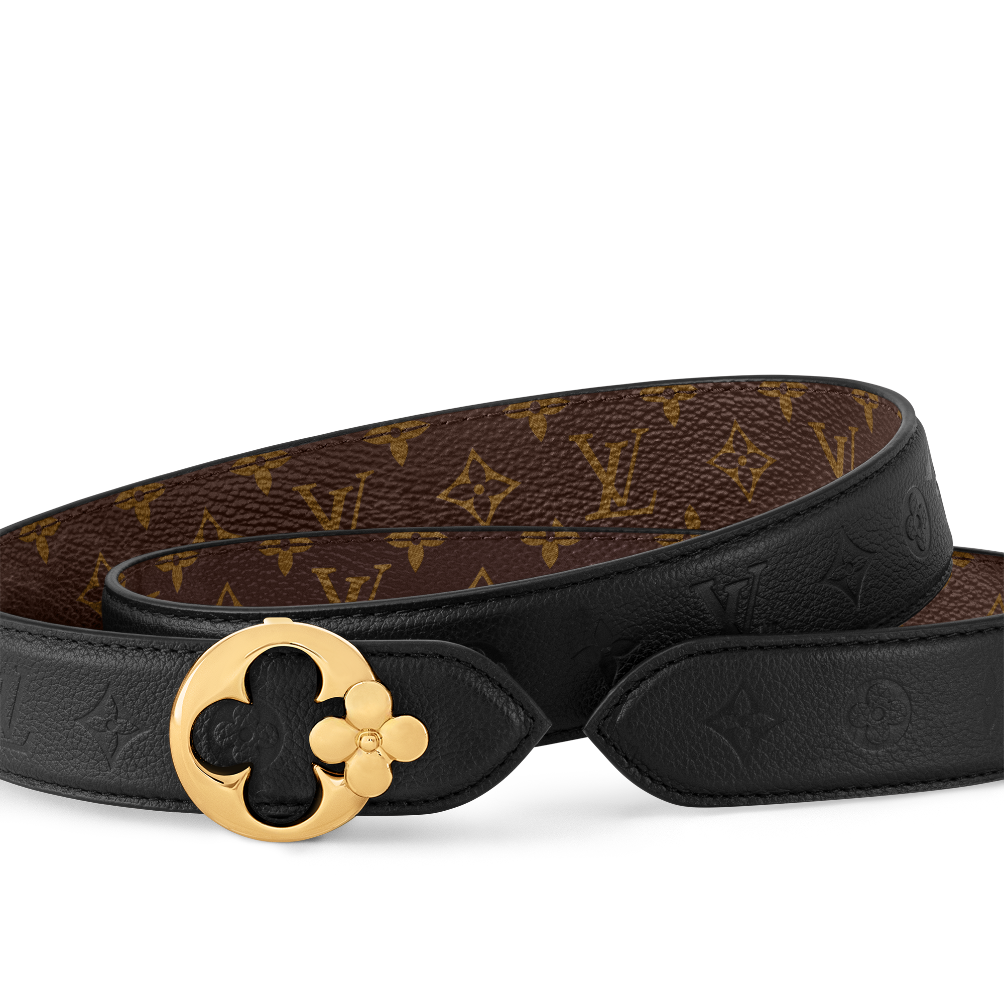LV Flowergram Round 30mm Reversible Belt Monogram - Accessories